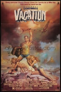 1b616 NATIONAL LAMPOON'S VACATION studio style 1sh 1983 Chevy Chase and cast by Boris Vallejo!