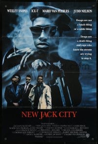 1b619 NEW JACK CITY int'l 1sh 1991 Wesley Snipes, Ice-T, Mario Van Peebles, Judd Nelson!