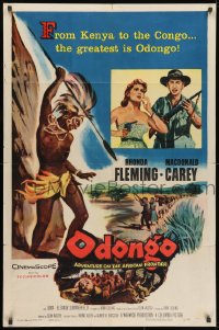 1b640 ODONGO 1sh 1956 Rhonda Fleming in an African adventure sweeping from Kenya to Congo!