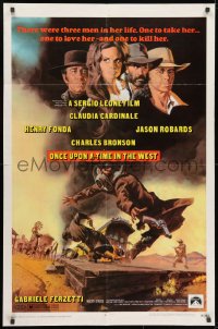 1b651 ONCE UPON A TIME IN THE WEST 1sh 1969 Sergio Leone, Cardinale, Fonda, Bronson, Robards!