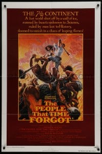 1b679 PEOPLE THAT TIME FORGOT 1sh 1977 Edgar Rice Burroughs, a lost continent shut off by ice!