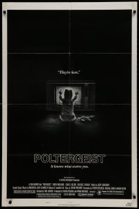1b696 POLTERGEIST style B 1sh 1982 Tobe Hooper & Steven Spielberg, the first real ghost story!