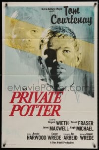 1b708 PRIVATE POTTER 1sh 1962 soldier Tom Courtenay has a religious experience!