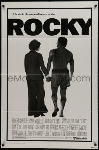 1b749 ROCKY studio style 1sh 1976 boxer Sylvester Stallone, John G. Avildsen boxing classic!