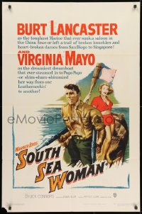 1b833 SOUTH SEA WOMAN 1sh 1953 leatherneckin' Burt Lancaster & sexy Virginia Mayo!