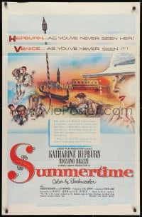 1b858 SUMMERTIME 1sh 1955 Katharine Hepburn went to Venice a tourist & came home a woman!