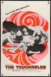 1b922 TOUCHABLES 1sh 1968 Judy Huxtable in five-way love, psychedelic love in the fifth dimension!