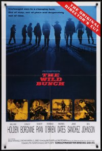 1b978 WILD BUNCH int'l 1sh R1995 Sam Peckinpah cowboy classic, Holden, the original director's cut!