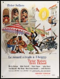 1c449 AFTER THE FOX French 1p 1968 Vittorio De Sica, Peter Sellers, Grinsson art like Frazetta!