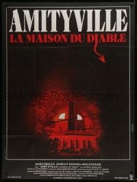 1c455 AMITYVILLE HORROR French 1p 1979 great image of haunted house, for God's sake get out!