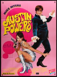 1c466 AUSTIN POWERS: INT'L MAN OF MYSTERY French 1p 1997 Mike Myers & sexy Elizabeth Hurley!