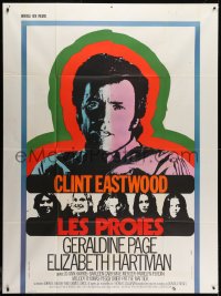 1c476 BEGUILED French 1p 1971 different art of Clint Eastwood & Geraldine Page, Don Siegel