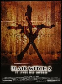 1c484 BLAIR WITCH PROJECT 2 French 1p 2000 Book of Shadows, cool bloody horror image!