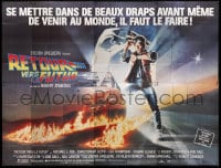 1c002 BACK TO THE FUTURE French 8p 1985 Zemeckis, art of Michael J. Fox & Delorean by Drew Struzan!