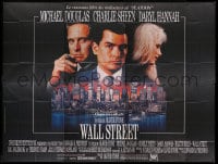 1c009 WALL STREET French 8p 1988 Michael Douglas, Charlie Sheen, Daryl Hannah, Oliver Stone!