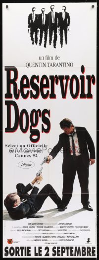 1c041 RESERVOIR DOGS French door panel 1992 Quentin Tarantino, Harvey Keitel, Steve Buscemi, Penn