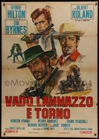 1c187 ANY GUN CAN PLAY Italian 1p 1967 Casaro spaghetti western artof Byrnes, Roland & Hilton!