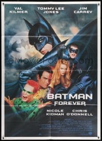 1c191 BATMAN FOREVER Italian 1p 1995 Val Kilmer, Tommy Lee Jones, Jim Carrey, O'Donnell, Kidman!