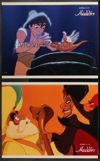 1d813 ALADDIN 2 LCs 1992 classic Disney Arabian cartoon, great images of Prince Ali & Jafar!