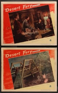 1d835 DESERT FURY 2 LCs 1947 Burt Lancaster, gorgeous Lizbeth Scott, & John Hodiak, film noir!