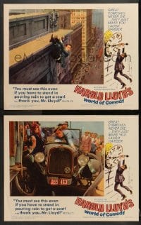1d869 HAROLD LLOYD'S WORLD OF COMEDY 2 LCs 1962 one of the great comics of all time at his best!