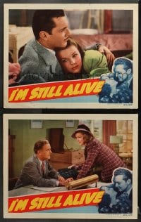 1d875 I'M STILL ALIVE 2 LCs 1940 pretty Linda Hayes with Kent Taylor and Ralph Morgan!