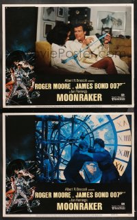 1d908 MOONRAKER 2 LCs 1979 Roger Moore as James Bond 007, Bolton, Daniel Goozee border art!