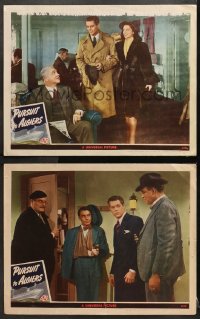 1d926 PURSUIT TO ALGIERS 2 LCs 1945 Basil Rathbone as Holmes & Nigel Bruce as Watson!