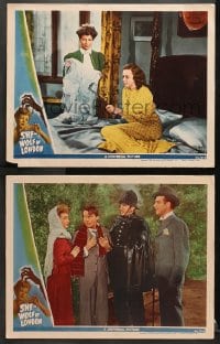 1d945 SHE-WOLF OF LONDON 2 LCs 1946 June Lockhart, Don Porter, Sara Haden, horror!