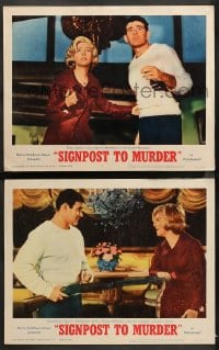 1d946 SIGNPOST TO MURDER 2 LCs 1965 Joanne Woodward, Stuart Whitman, are we all potential killers?