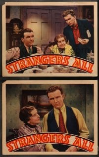 1d956 STRANGERS ALL 2 LCs 1935 portraits of May Robson, Preston Foster & William Bakewell!