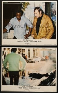 1d957 SWEET JESUS PREACHER MAN 2 LCs 1973 Roger Mosley, William Smith, great images!