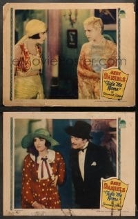 1d961 TAKE ME HOME 2 LCs 1928 lost film, great images of pretty Bebe Daniels and Doris Hill!