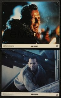 1d103 DIE HARD 2 8 color 11x14 stills 1990 great images of tough guy Bruce Willis, Bedelia, Franz!