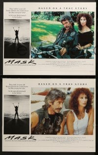 1d193 MASK 8 English LCs 1985 Eric Stoltz, Cher & Sam Elliott, directed by Peter Bogdanovich!