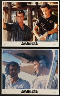 1d356 AIR AMERICA 7 LCs 1990 Mel Gibson & Robert Downey Jr. are flying for the CIA, Nancy Travis!