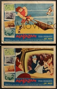 1d028 ALAKAZAM THE GREAT 8 LCs 1961 Saiyu-ki, early Japanese fantasy anime, cool artwork!