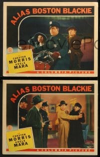 1d717 ALIAS BOSTON BLACKIE 3 LCs 1942 Lew Landers, Adele Mara & Chester Morris in title role!