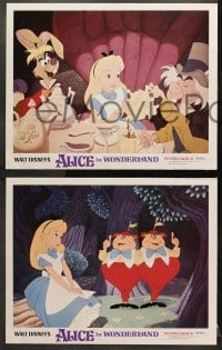 1d437 ALICE IN WONDERLAND 6 LCs R1974 cool images from Walt Disney Lewis Carroll classic!