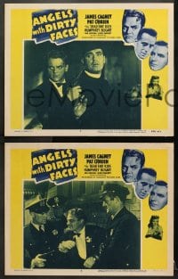 1d720 ANGELS WITH DIRTY FACES 3 LCs R1956 James Cagney, priest Pat O'Brien and top cast!