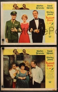 1d050 BEDTIME STORY 8 LCs 1964 Marlon Brando, David Niven & Shirley Jones, Dirty Rotten Scoundrels!