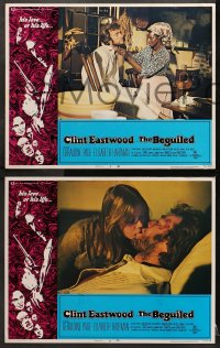 1d724 BEGUILED 3 LCs 1971 Clint Eastwood & Geraldine Page, directed by Don Siegel!