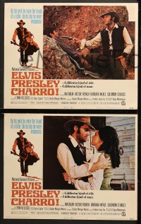 1d083 CHARRO 8 LCs 1969 great images of cowboy Elvis Presley in a different kind of role!