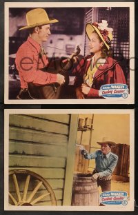 1d731 COWBOY CAVALIER 3 LCs 1948 Jimmy Wakely w/guitar & Dub Cannonball Taylor, Jan Bryant!