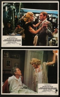 1d369 DAY OF THE LOCUST 7 LCs 1975 Donald Sutherland, Karen Black, Meredith, Schlesinger cameo!