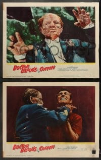 1d644 DOCTOR BLOOD'S COFFIN 4 LCs 1961 images of grotesque monster fighting with Kieron Moore & more!