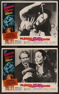 1d106 DR. JEKYLL & SISTER HYDE 8 LCs 1972 great images of crazed Ralph Bates, Hammer horror!