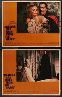 1d646 DRACULA HAS RISEN FROM THE GRAVE 4 LCs 1969 Hammer, Christopher Lee as Count Dracula!