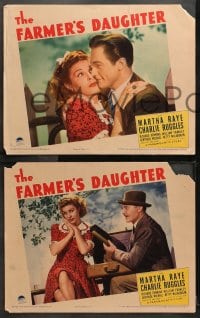 1d563 FARMER'S DAUGHTER 5 LCs 1940 great images of zany Martha Raye & Charlie Ruggles!