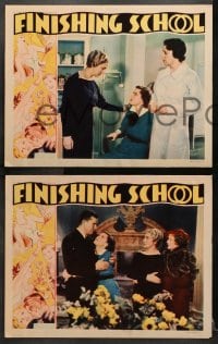 1d745 FINISHING SCHOOL 3 LCs 1934 Frances Dee, Billie Burke, smoking Ginger Rogers!
